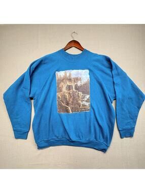 Fruit of the Loom  Wolf Graphic Sweatshirt Size Men's 3X (Fits Like XL)